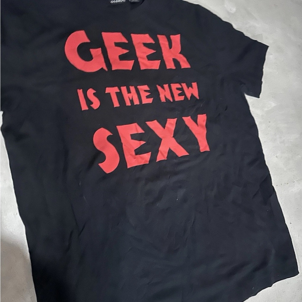 Geek Is The New Sexy Black and Red T-Shirt